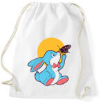 printfashion Nyuszi és pillangó - Sportzsák, Tornazsák - Fehér (1793732)