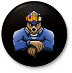 printfashion Rescue Bear - Kitűző, hűtőmágnes - Fekete (3094462)