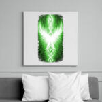 printfashion Szivárvány Híd - zöld - Vászonkép - Fehér (16007207)