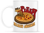 printfashion Csak a pizza miatt jöttem - Bögre - Fehér (9405521)
