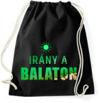 printfashion irány a balaton - Sportzsák, Tornazsák - Fekete (7451315)