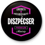 printfashion Diszpécser prémium minőség - Kitűző, hűtőmágnes - Fekete (3097152)