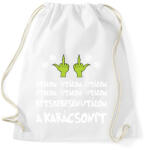 printfashion Grincs utálom a karácsonyt - Sportzsák, Tornazsák - Fehér (11468142)