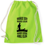 printfashion Vadász szív, vadász lélek - Sportzsák, Tornazsák - Limezöld (2770030)