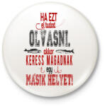 printfashion Horgászat - Kitűző, hűtőmágnes - Fehér (3075013)