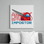 printfashion Among us IMPSTOR - Vászonkép - Fehér (6634606)