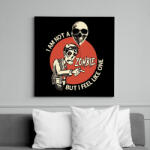 printfashion Im not a Zombie - Vászonkép - Fekete (6650280)