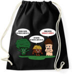 printfashion Vicces gomba - Sportzsák, Tornazsák - Fekete (2380419)