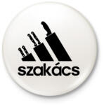printfashion Szakács - Kitűző, hűtőmágnes - Fehér (5361659)