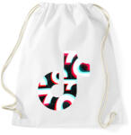 printfashion Tik Tok logo - Sportzsák, Tornazsák - Fehér (2132148)
