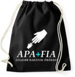 printfashion APA ÉS FIA2 - Sportzsák, Tornazsák - Fekete (1517416)