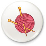 printfashion Kötés - Kitűző, hűtőmágnes - Fehér (11654532)