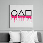 printfashion Squid game logo - Vászonkép - Fehér (6638659)