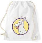 printfashion Őrült láma - Sportzsák, Tornazsák - Fehér (5126719)