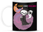 printfashion Csokit vagy csalunk halloween csontváz - Bögre - Fekete (9456692)