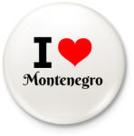 printfashion I love Montenegro - Kitűző, hűtőmágnes - Fehér (10645370)