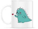 printfashion Dino love - fiú - Bögre - Fehér (15584793)