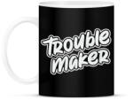printfashion TroubleMakerWhiteTextured-04 - Bögre - Fekete (5270909)
