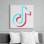 printfashion Tiktok átlátszó - Vászonkép - Fehér (6635589)