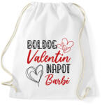 printfashion Boldog Valentin napot - Névvel - Sportzsák, Tornazsák - Fehér (11729245)