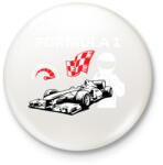 printfashion Formula 1 - Kitűző, hűtőmágnes - Fehér (13115788)