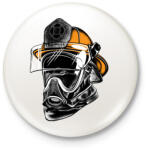 printfashion A hős maszkos - tűzoltó - Kitűző, hűtőmágnes - Fehér (3078257)