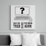 printfashion YOU HAVE TRIED - Vászonkép - Fehér (6629468)