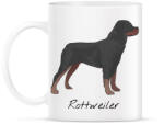 printfashion Rottweiler kutya - Bögre - Fehér (1035071)