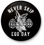 printfashion (L)egg day - Kitűző, hűtőmágnes - Fekete (15877982)