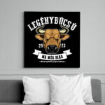 printfashion Bika voltam - papucs leszek! - Vászonkép - Fekete (13577936)