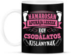 printfashion Hamarosan apukája leszek egy csodálatos kislánynak - Bögre - Fekete (16342130)