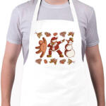 printfashion Vintage Karácsony - Kötény - Fehér (10774661)