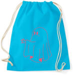 printfashion Rózsaszín szellem2 - Sportzsák, Tornazsák - Surf blue (14139327)