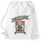printfashion I kill zombies - Sportzsák, Tornazsák - Fehér (440580)