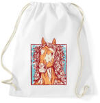printfashion Ló - Sportzsák, Tornazsák - Fehér (12663804)