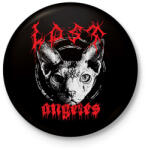 printfashion Death Metal Lost Angeles - Kitűző, hűtőmágnes - Fekete (6875648)