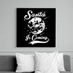 printfashion Jön a Mikulás - Vászonkép - Fekete (6641733)