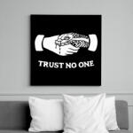 printfashion Trust no one! - Vászonkép - Fekete (6652233)