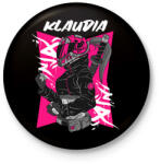 printfashion motoros Klaudia - Kitűző, hűtőmágnes - Fekete (11835508)