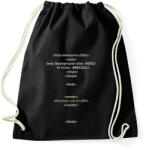 printfashion HTML - Sportzsák, Tornazsák - Fekete (683128)