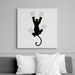 printfashion Macska - Vászonkép - Fehér (6627406)