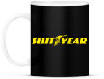 printfashion SHIT YEAR - Bögre - Fekete (4722630)