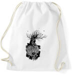 printfashion Koponya - Sportzsák, Tornazsák - Fehér (16761452)