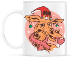 printfashion Karácsonyi zsiráf - Bögre - Fehér (5572665)