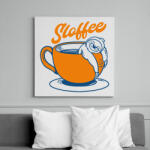 printfashion Sloffee - Lajháros - Vászonkép - Fehér (6641302)