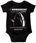 printfashion Horgász-maffia - Baba Body - Fekete (1619603)