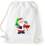 printfashion Mikulás apa - Sportzsák, Tornazsák - Fehér (1956813)