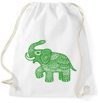 printfashion Elefánt - zöld - Sportzsák, Tornazsák - Fehér (12016532)