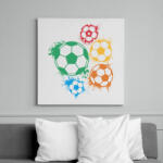 printfashion Focilabdák - Vászonkép - Fehér (14152669)