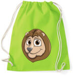 printfashion Lion - Sportzsák, Tornazsák - Limezöld (860440)